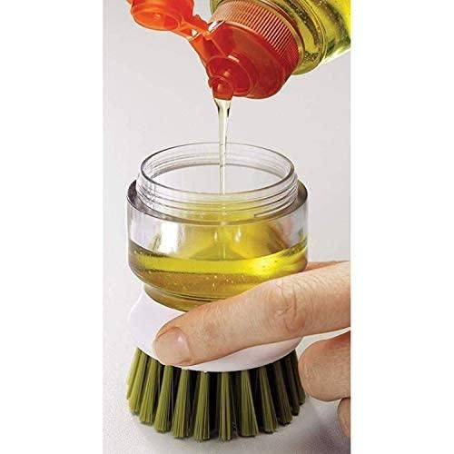 Plastic Cleaning Brush with soap Dispenser for Kitchen Sink Washbasin